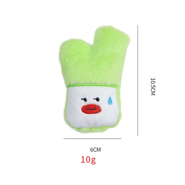 Kuscheltier Katze, Lustige Zwiebeln, Kaktus, Knoblauch, Kauspielzeug für Katzen mit Katzenminze & Lautes Papier, 3er Set