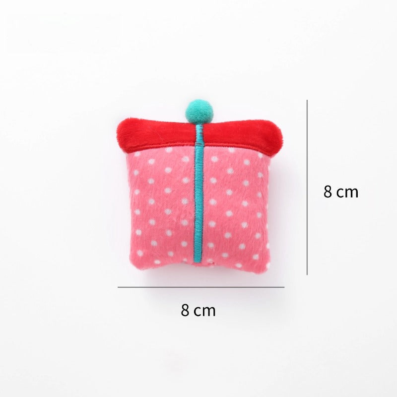 Kuscheltier für Katze, Katzen Spielzeug mit Katzenminze, Weihnachtsserie, 3-teiliges Set für Kätzchen und kleine Katzen