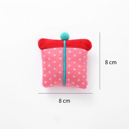 Kuscheltier für Katze, Katzen Spielzeug mit Katzenminze, Weihnachtsserie, 3-teiliges Set für Kätzchen und kleine Katzen