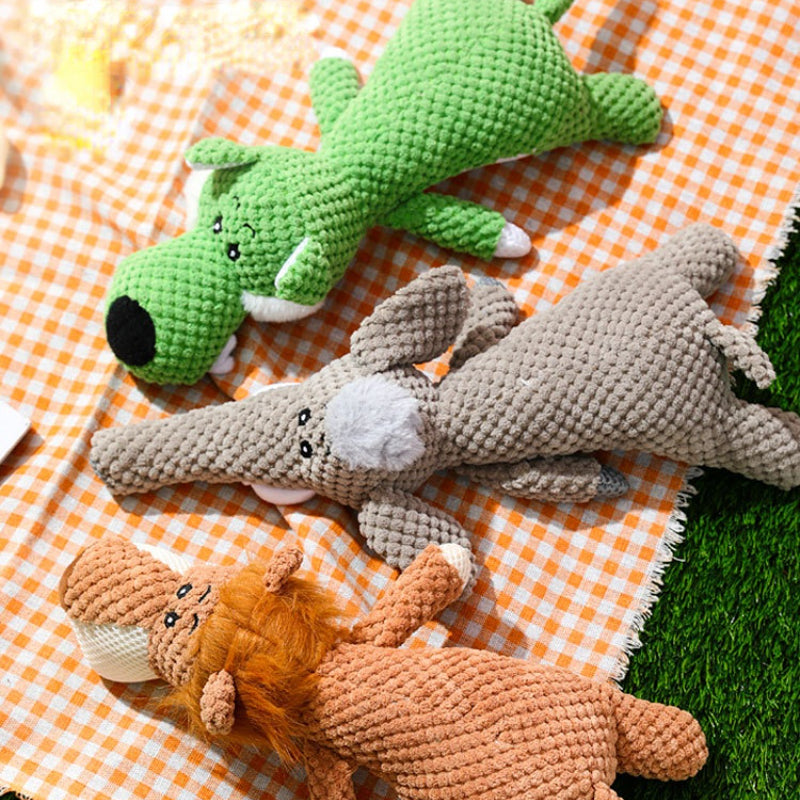 Kuscheltier für den Hund, niedliches Design, kaubares interaktives weiches Plüschspielzeug für die Zahnpflege und Unterhaltung (1 Stück)