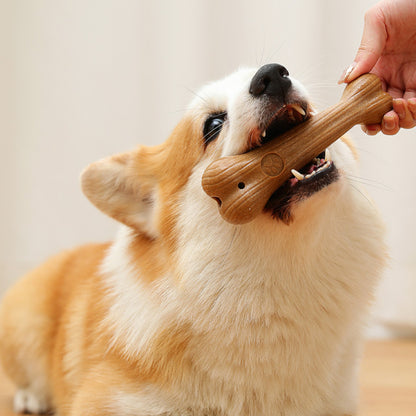 Kauspielzeug Hund, Natürliches Kieferholz Knochenform, langlebig und sicher, geeignet für Hunde aller Größen