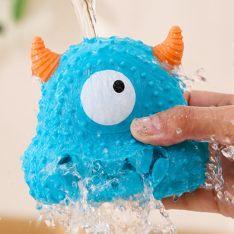 Spielzeug für den Hund, Blaues Monster Intelligenzspielzeug, Quietschtier für Hunde, Robustes Kauspielzeug für aktive Hunde