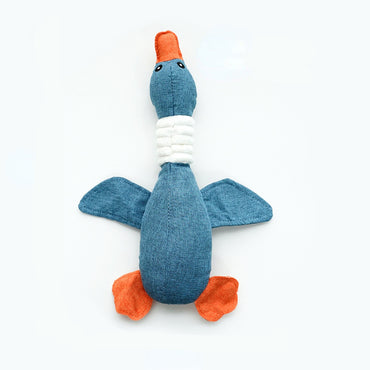 Hundespielzeug Quietsch, Gans Plüschtier, Kauspielzeug Hund, Backenzahn Langeweile lindern Entspannen (1 Stück)