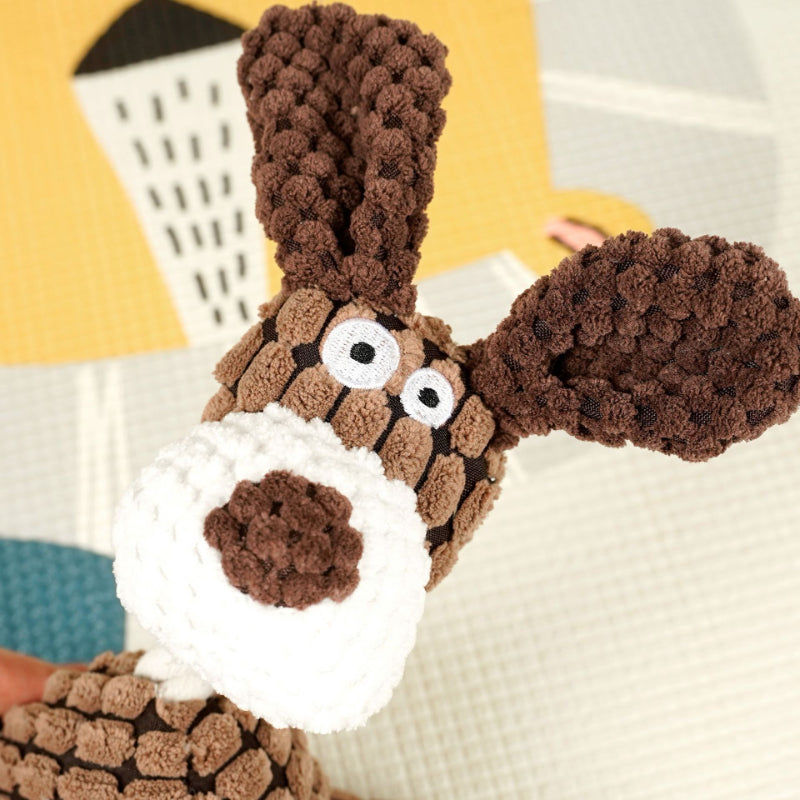 Kuscheltier für den Hund, Hundespielzeug Quietschen, Niedliche Tierform für perfekt zum Kuscheln und Spielen, Drei verfügbar