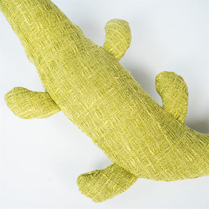 Kuscheltier für den Hund, Maissamt Krokodil Form mit Quietscher, Lindert Langeweile bei Hunden, Kauspielzeug, Drei Farben