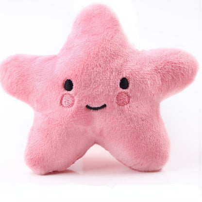 Kuscheltier für Hunde, Plüsch Sternförmiges, Hundespielzeug Quietschen, Welpenspielzeug, Kauspielzeug Hund, Drei Farben