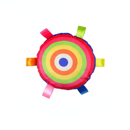 Hundespielzeug, Frisbee für Hunde Plüschtier Hundespielzeug mit Klingel, Interaktives Wurfspielzeug für Hunde (1 Stück)