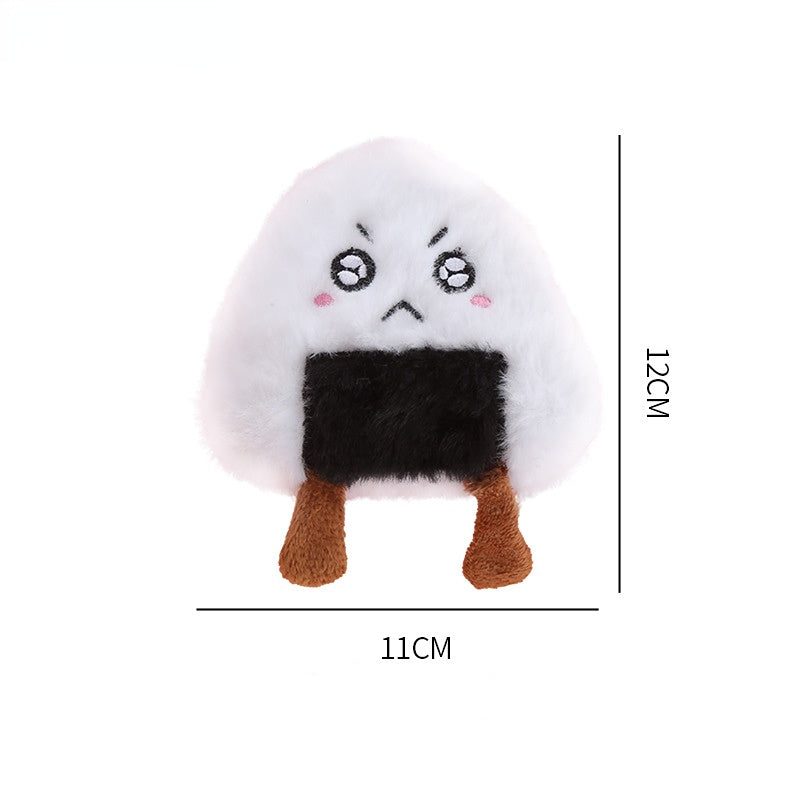 Plüschtier Hund, Weiches und Robustes mit niedlichem Frühstücksdesign, Interaktives Spielzeug für Katzen und Hunde (1 Stück)