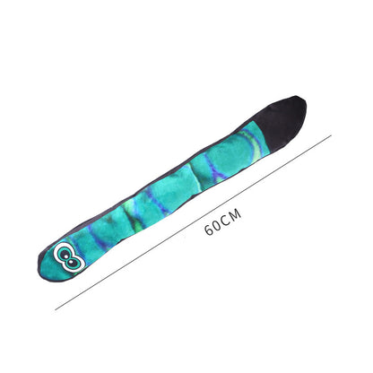 Kuscheltier für Hunde, großen Augen Schlange mit Klingendes Papier & BB-Sound, Kauspielzeug, Drei Farben, Dreiteiliges Set