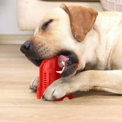 Hundespielzeug Unkaputtbar, TPR Raketen-Spielzeug für Hunde, Robustes & langlebiges Kauspielzeug, Futterspielzeug, Drei Farben