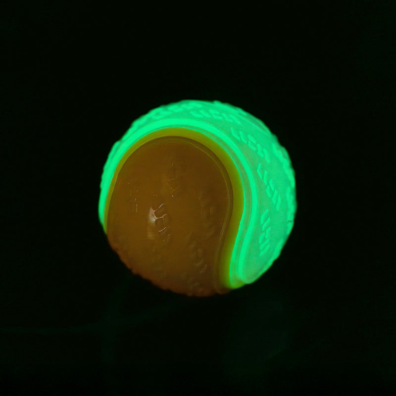 Hundespielzeug Ball, 6,5cm Quietschender Hüpfball, Kautraining, leicht zu reinigen, leuchtende und zufällige Farben (1 Stück)