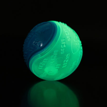 Hundespielzeug Ball, 6,5cm Quietschender Hüpfball, Kautraining, leicht zu reinigen, leuchtende und zufällige Farben (1 Stück)