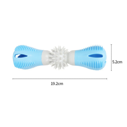 Hundespielzeug Unkaputtbar, Hantel Slow Futterspielzeug, Kauspielzeug & Hundeleckerli Spender für Aktive Hunde, Zwei Farben