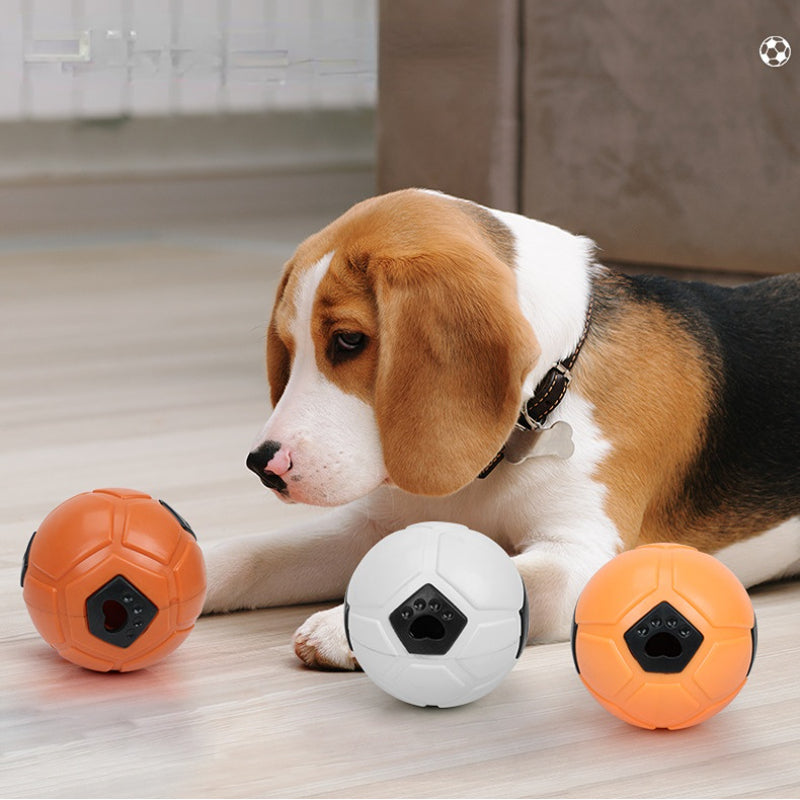 Hundespielzeug für den Hund, Fußball-Futterspielzeug aus Gummi, Drei verschiedene Typen, Kauspielzeug für Hund, Zähnereinigung