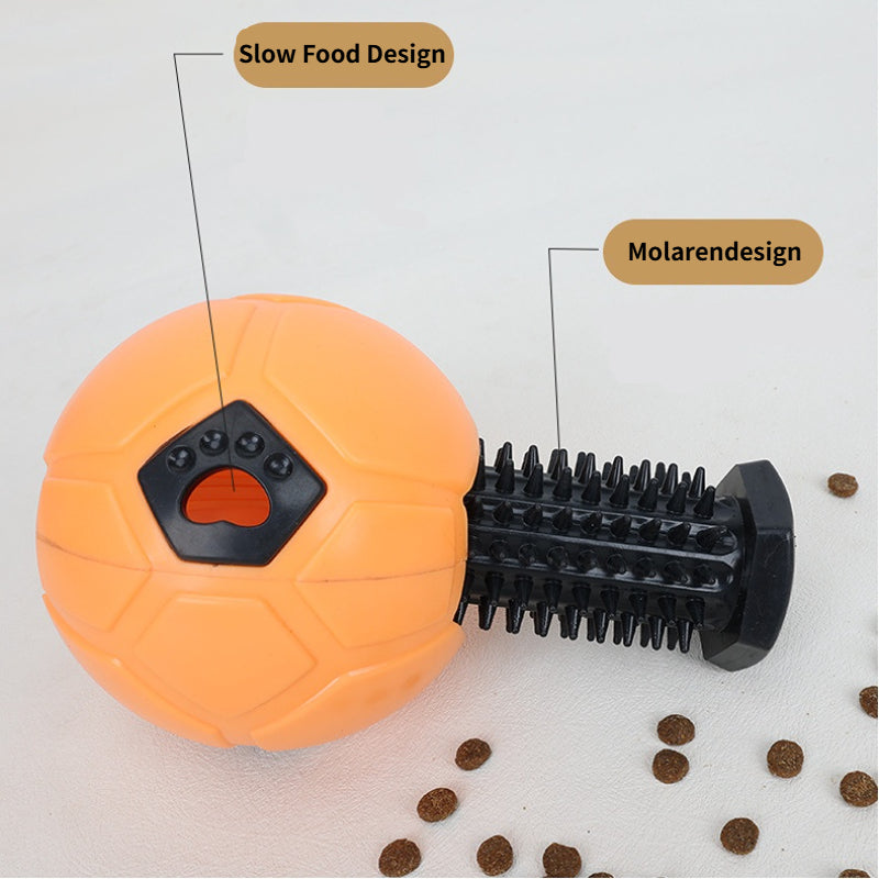 Hundespielzeug für den Hund, Fußball-Futterspielzeug aus Gummi, Drei verschiedene Typen, Kauspielzeug für Hund, Zähnereinigung