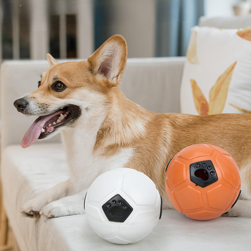 Hundespielzeug für den Hund, Fußball-Futterspielzeug aus Gummi, Drei verschiedene Typen, Kauspielzeug für Hund, Zähnereinigung