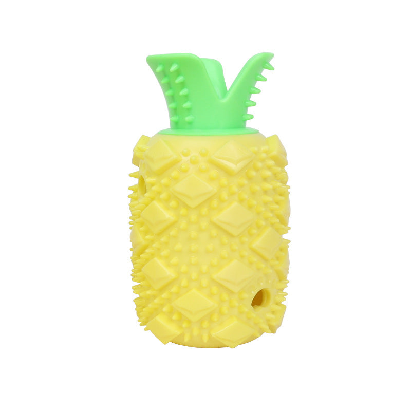 Hund Spielzeug, Gelber Ananas Kauartikel für Hunde, Verstecktes Lebensmitteldesign, Ideal zum Spielen und Füttern (2 Stücke)