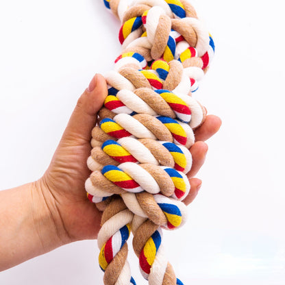 Hundespielzeug Seil Interaktives Kauspielzeug mit Zugseil, Robuste Spielseile für Mittlere und Große Hunde