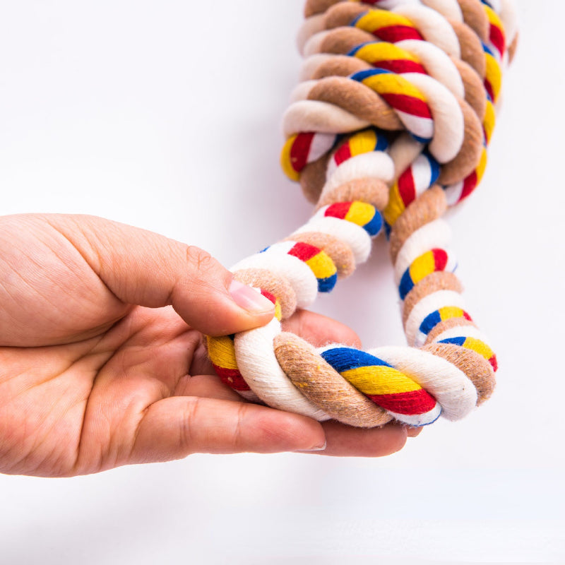 Hundespielzeug Seil Interaktives Kauspielzeug mit Zugseil, Robuste Spielseile für Mittlere und Große Hunde