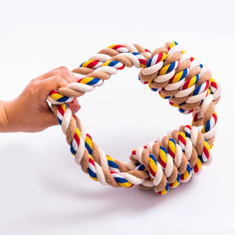 Hundespielzeug Seil Interaktives Kauspielzeug mit Zugseil, Robuste Spielseile für Mittlere und Große Hunde