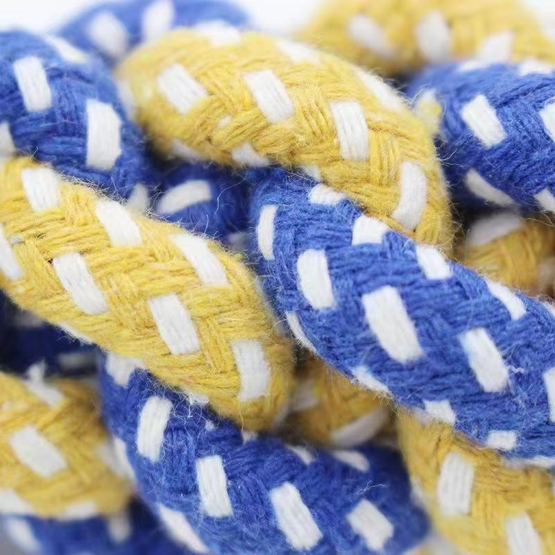 Hundespielzeug, Handziehen Baumwollseil MaisBeißstab, Kauspielzeug für Hunde, Langlebig Beißseil, zufällige Farben