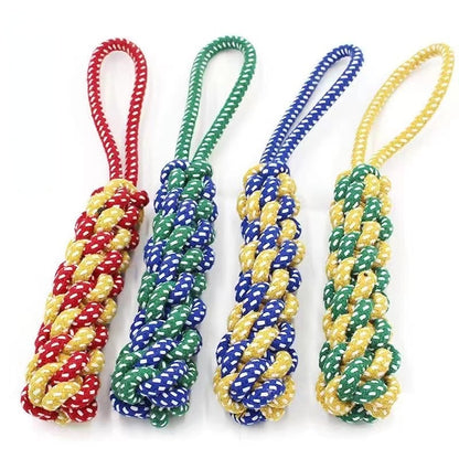 Hundespielzeug, Handziehen Baumwollseil MaisBeißstab, Kauspielzeug für Hunde, Langlebig Beißseil, zufällige Farben