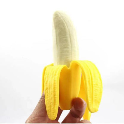 Hundespielzeug Unkaputtbar, Simulierte TRP Banane, geschälte Banane Kauspielzeuge für Hunde, Perfekt für Kauvergnügen