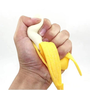 Hundespielzeug Unkaputtbar, Simulierte TRP Banane, geschälte Banane Kauspielzeuge für Hunde, Perfekt für Kauvergnügen