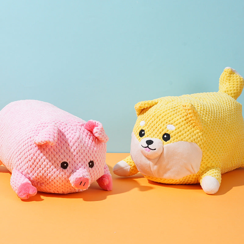 Plüschtiere für Hunde, Niedliche Welpenform interaktives Stofftier Geeignet, zum Spielen und Dekorieren des Hauses (1 Stück)