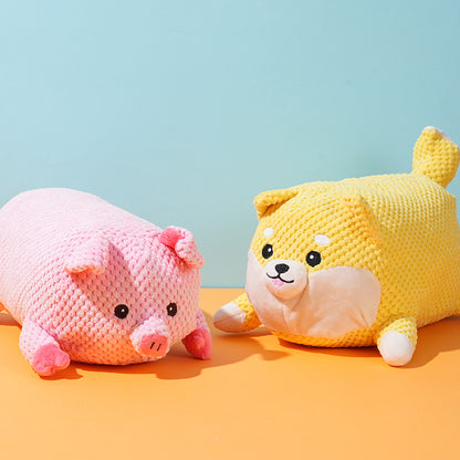 Plüschtiere für Hunde, Niedliche Welpenform interaktives Stofftier Geeignet, zum Spielen und Dekorieren des Hauses (1 Stück)