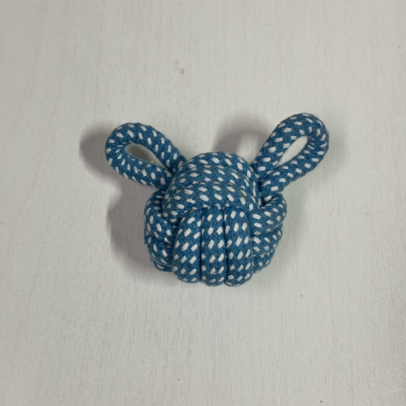 Hundespielzeug ball, interaktives Hundespielzeug in Bärenform, aus Baumwollseil, Bissfest Unterhaltung