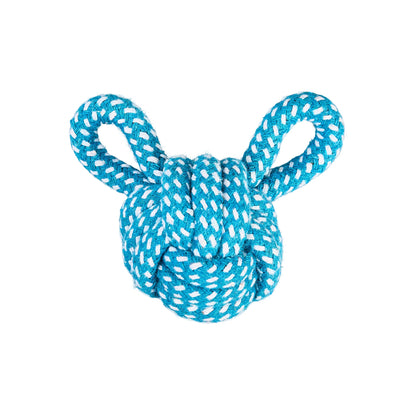 Hundespielzeug ball, interaktives Hundespielzeug in Bärenform, aus Baumwollseil, Bissfest Unterhaltung