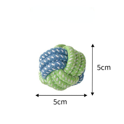 Hundespielzeug unkaputtbar, aus Baumwollseil mit Knoten, Drei Stile Spaßspielzeug für Hunde zur Backenzahn (1 Stück)