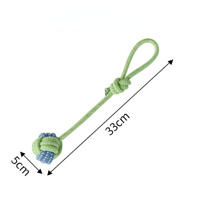 Hundespielzeug unkaputtbar, aus Baumwollseil mit Knoten, Drei Stile Spaßspielzeug für Hunde zur Backenzahn (1 Stück)