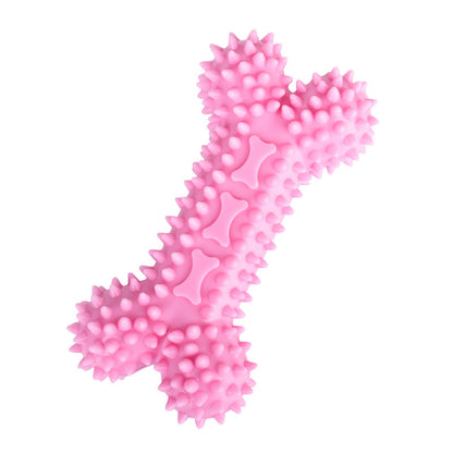 Hund Zahnpflege Spielzeug, Dental-Kaustäbchen, Interaktives Spielzeug in Knochenform mit Fütterungsöffnung