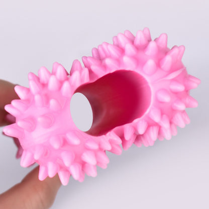 Hund Zahnpflege Spielzeug, Dental-Kaustäbchen, Interaktives Spielzeug in Knochenform mit Fütterungsöffnung