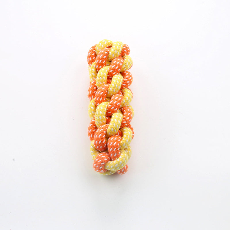 Interaktives Spielzeug für Hunde, Robustes Hundespielzeug aus Baumwollseil mit Knoten, Perfekt für Kauerlebnisse (1 Stück)