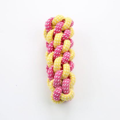 Interaktives Spielzeug für Hunde, Robustes Hundespielzeug aus Baumwollseil mit Knoten, Perfekt für Kauerlebnisse (1 Stück)