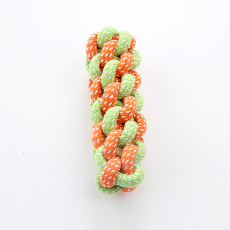 Interaktives Spielzeug für Hunde, Robustes Hundespielzeug aus Baumwollseil mit Knoten, Perfekt für Kauerlebnisse (1 Stück)