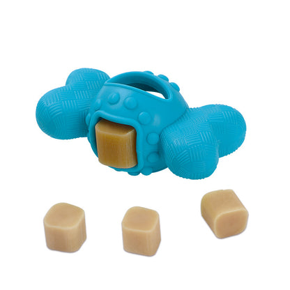 Futterspielzeug Hund, Leckeres Hundespielzeug in Knochenform, sicheres Material, rutschfest für besseren Halt und Spielspaß