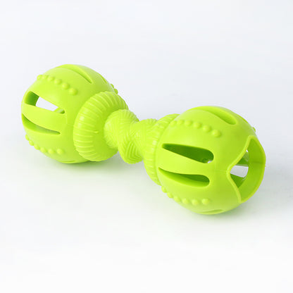 Hundespielzeug Futter, Interaktives Futterspielzeug in Form eines Hantels, Spielzeug zum Spielen und Beschäftigen