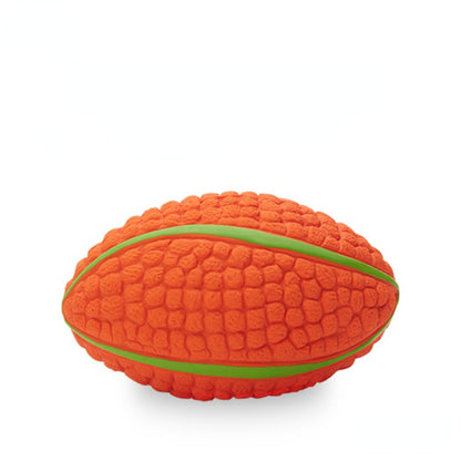 Hundespielzeug Ball für Hunde, Kauspielzeug für Hunde Fußball aus sicherem Latex, interaktives Zerrspielzeug, Anti-Stress Spielball