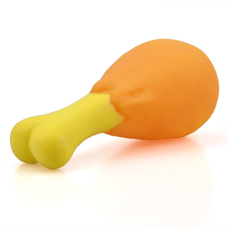 Hundespielzeug Qietschen, Hergestellt im Form von realistischen Hühnerbeinen, 13 CM Perfekt für kleine Hunde (1 Stück)