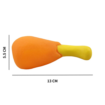 Hundespielzeug Qietschen, Hergestellt im Form von realistischen Hühnerbeinen, 13 CM Perfekt für kleine Hunde (1 Stück)