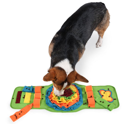 Hunde Intelligenzspielzeug, Schnüffelmatte Hund & Futterspielzeug, Intelligenz fördern, Rechteck, Zwei Farben (1 Stück)