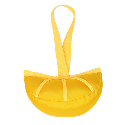 Spielzeug für den Hund, Mandarine Segmentform aus Oxford-Stoff, Kauspielzeug mit Handschlaufe, Zerrspielzeug Hund, Zwei Farben