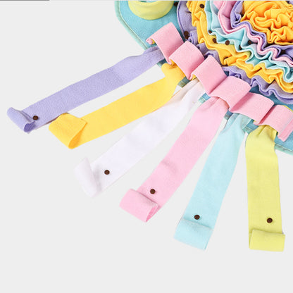 Hunde Intelligenzspielzeug, Schnüffelpad in Quallenform mit Silikon-Beißstäbchen, Rutschfest, Slow Food-Spielzeug, Zwei Farben