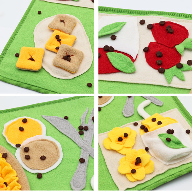 Hunde Intelligenzspielzeug, Rechteckiges Schnüffelpad, Hunde verbrauchen Energie, Rutschfester Unterseite, Zwei Farben