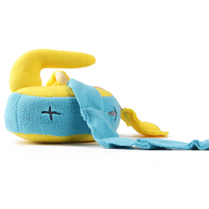 Hunde Intelligenzspielzeug, Eiskurve-Schnüffelspielzeug für Hunde, Bissfest, Futterspielzeug, BB-Sound, Zwei Farben