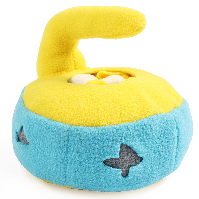 Hunde Intelligenzspielzeug, Eiskurve-Schnüffelspielzeug für Hunde, Bissfest, Futterspielzeug, BB-Sound, Zwei Farben